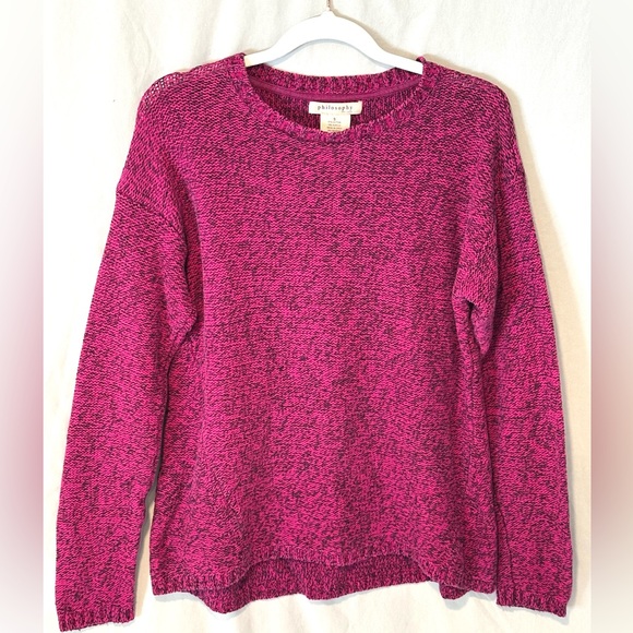 Philosophy Sweaters - Philosophy Sweater Crew Neck Women’s size S Fuchsia